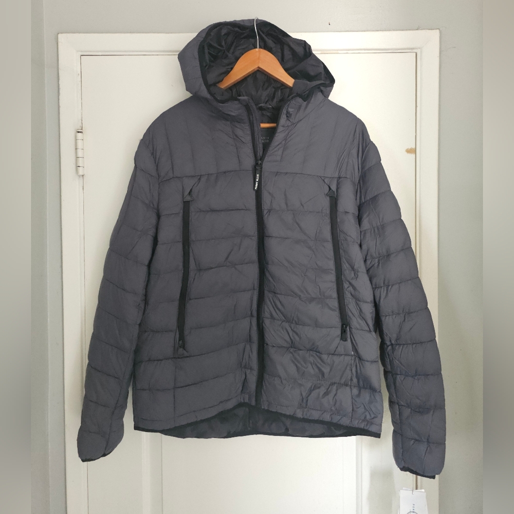 Men's Perry Ellis Gray Puffer Jacket XL